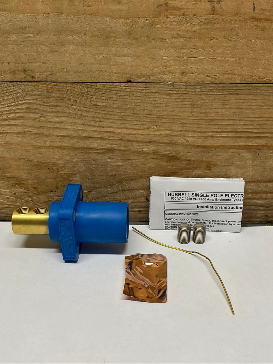 Single Pole Male Receptacle Screw Terminals HBLMRBL Hubbell