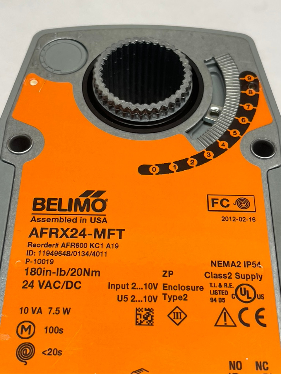 Belimo AFRX24-MFT Control Valve Actuator