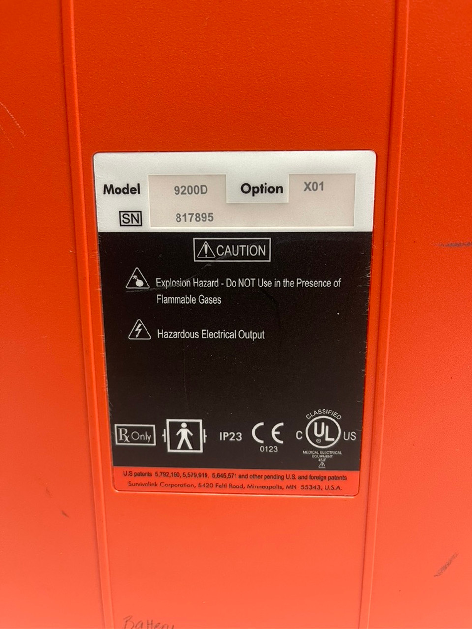 FirstSave Automated Training Defibrillator 9200D Survivalink