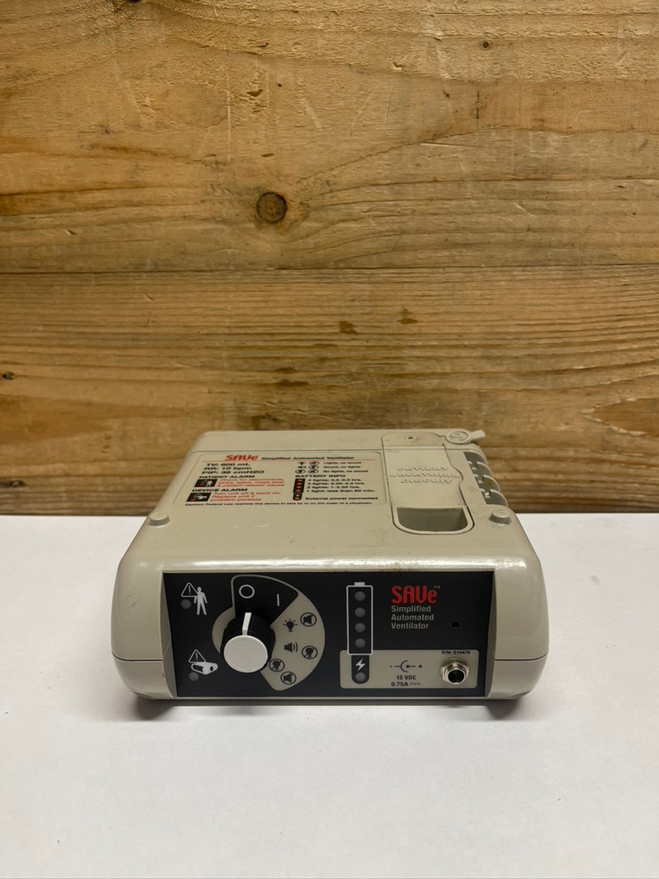 SAVe Simplified Automated Ventilator Model 600x10 AutoMedx SN:4541-3