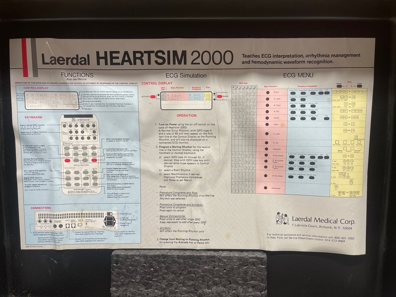 Laerdal HeartSim 2000 Cardiac ECG Simulator