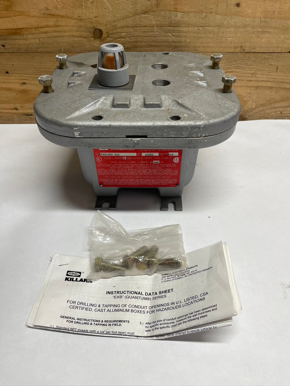 Explosion Proof Enclosure EXB-664 N34 Killark SN 13222