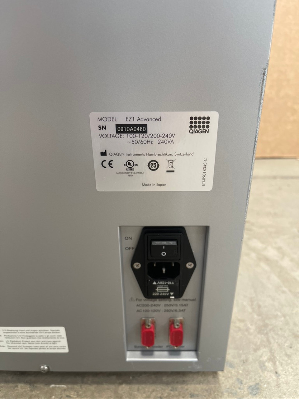 Qiagen EZ1 Advanced Automated DNA Extractor (parts)