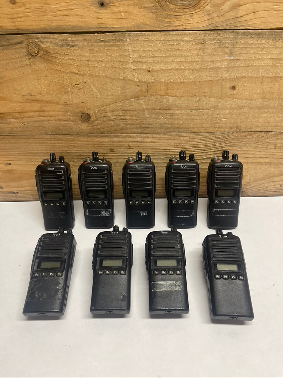 UHF Handheld Radio IC-F43GS Icom Lot of 9