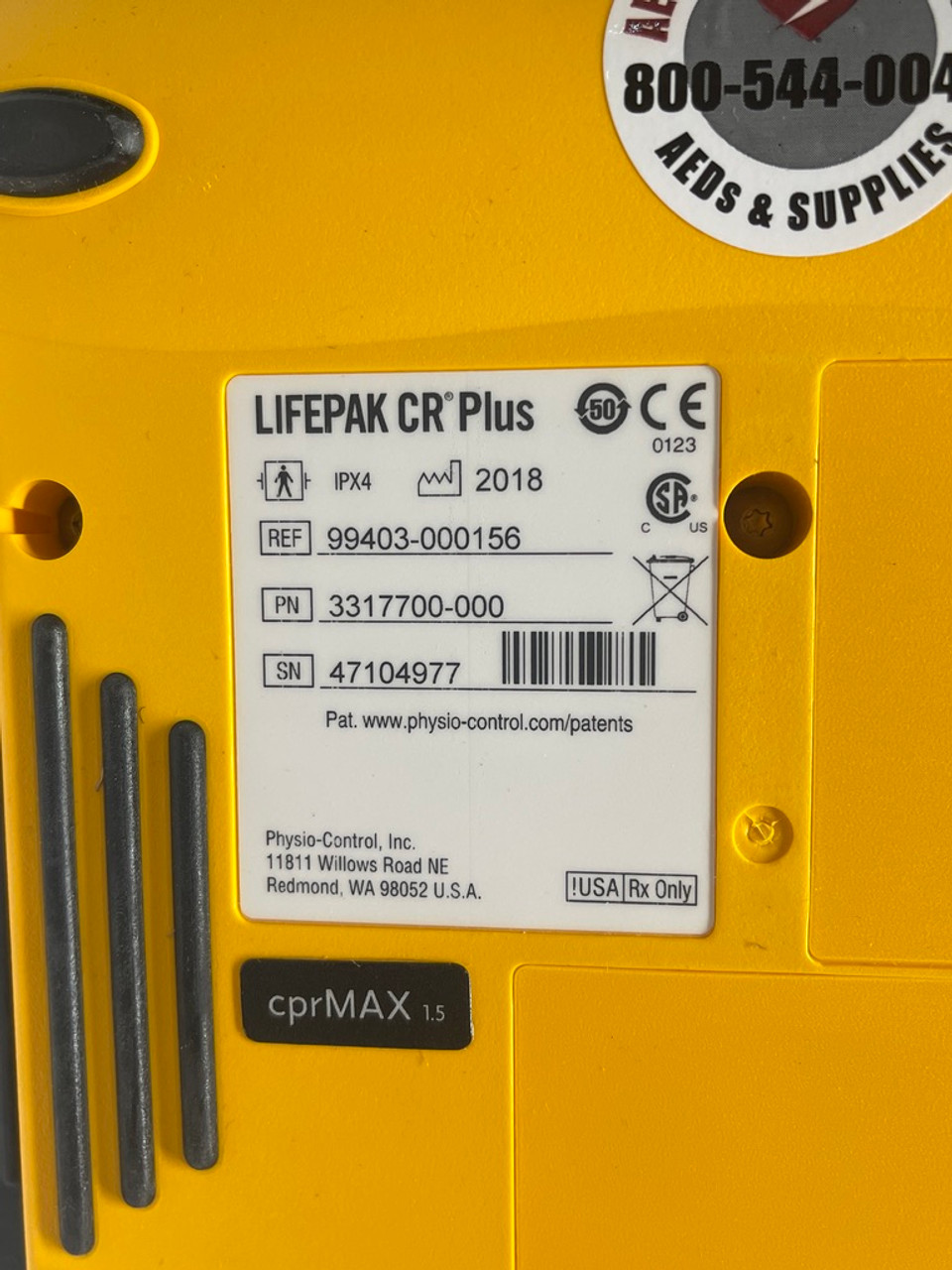 Lifepak CR Plus AED 99403-000156 Physio-Control