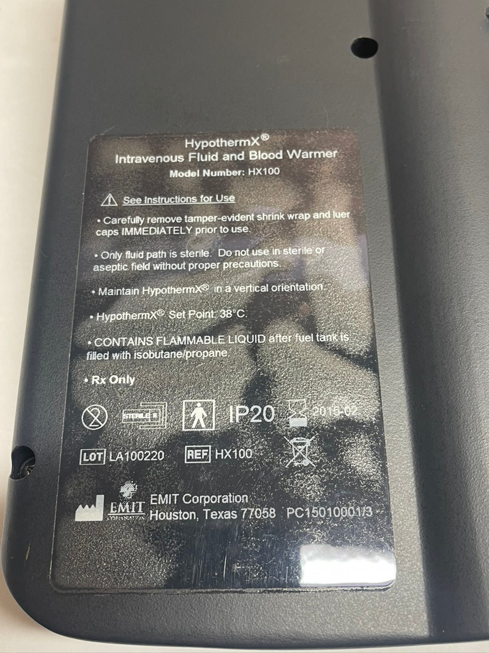 Hypothermx HX100 Intravenous Fluid And Blood Warmer