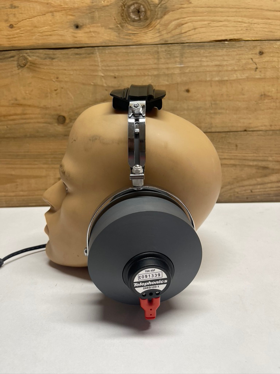 Audiometer Headphones TDH-49P 296D100-1 Telephonics