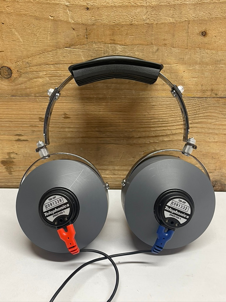 Audiometer Headphones TDH-49P 296D100-1 Telephonics