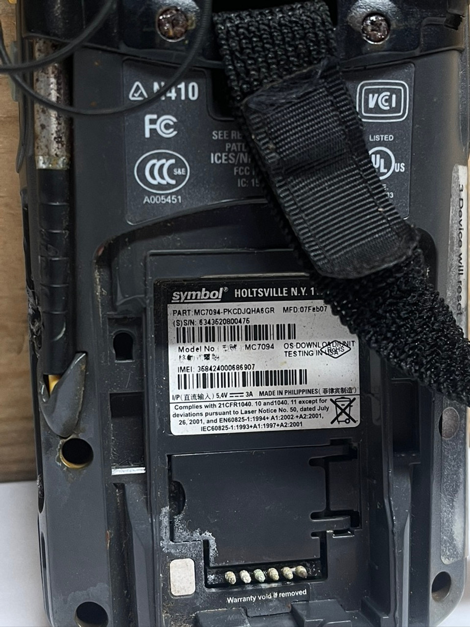 Barcode Scanner Mobile Computer MC7094 Symbol Lot of 10
