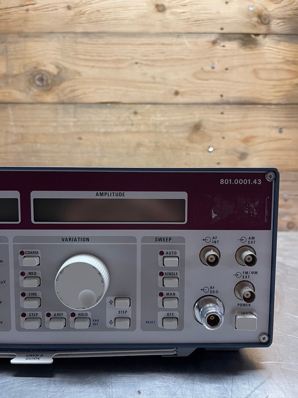 Signal Generator SMG 801.0001.43 Rohde & Schwarz (OPT B1/B2) 100 kHz - 1000 MHz