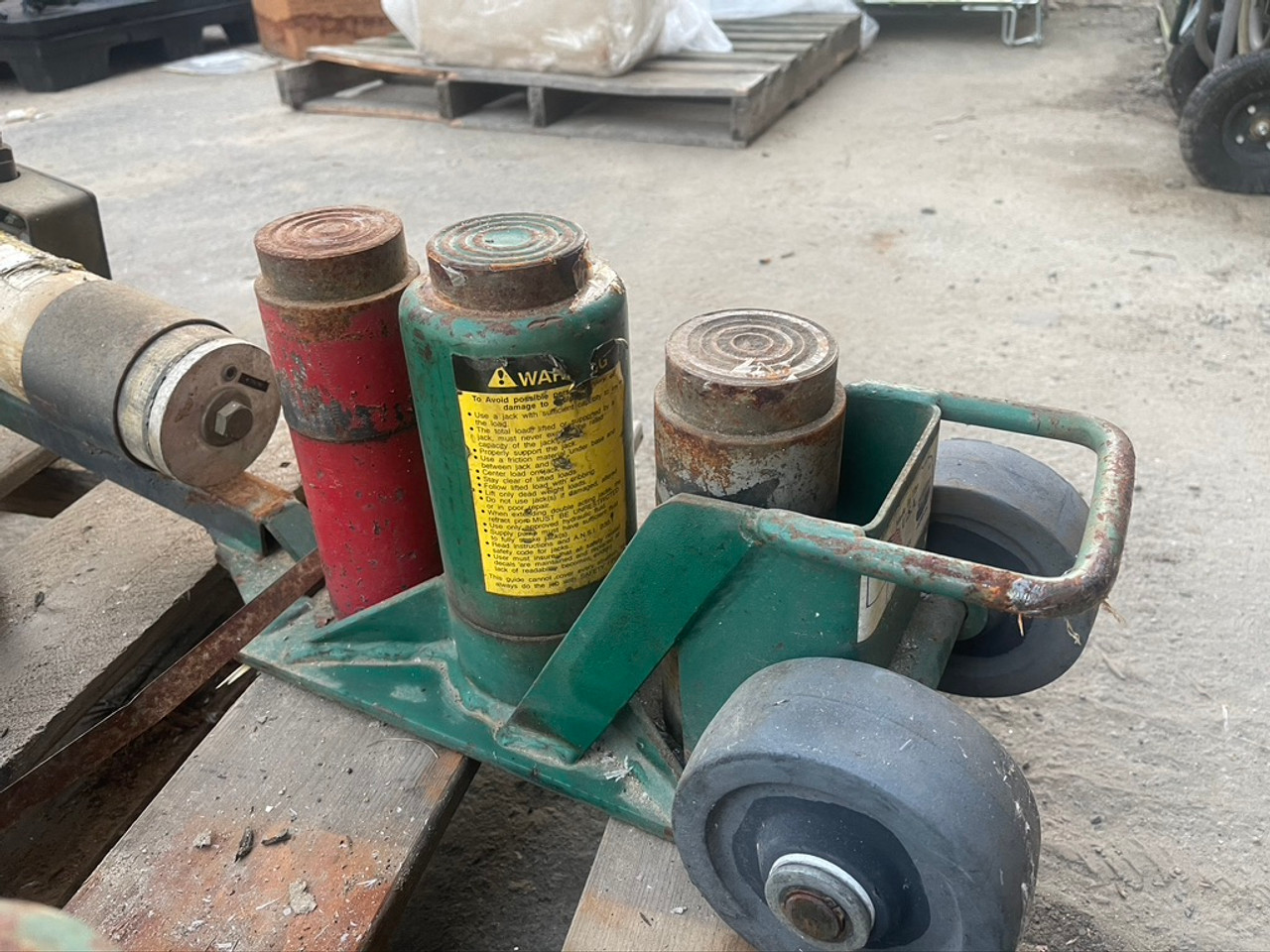 Lot of 4 Emerson Model 25 Axle Jack 25 Ton