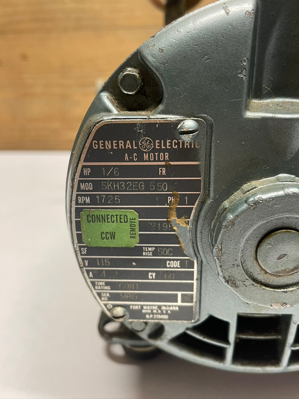 Vacuum Pump A-C Motor 5KH32EG 550 General Electric