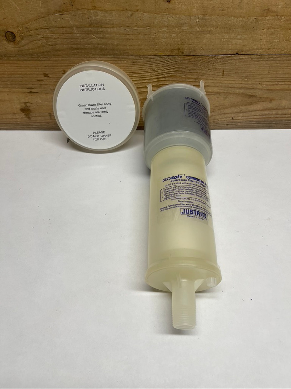 Justrite Aerosolv Combination Filter Cartridge Can Recycling