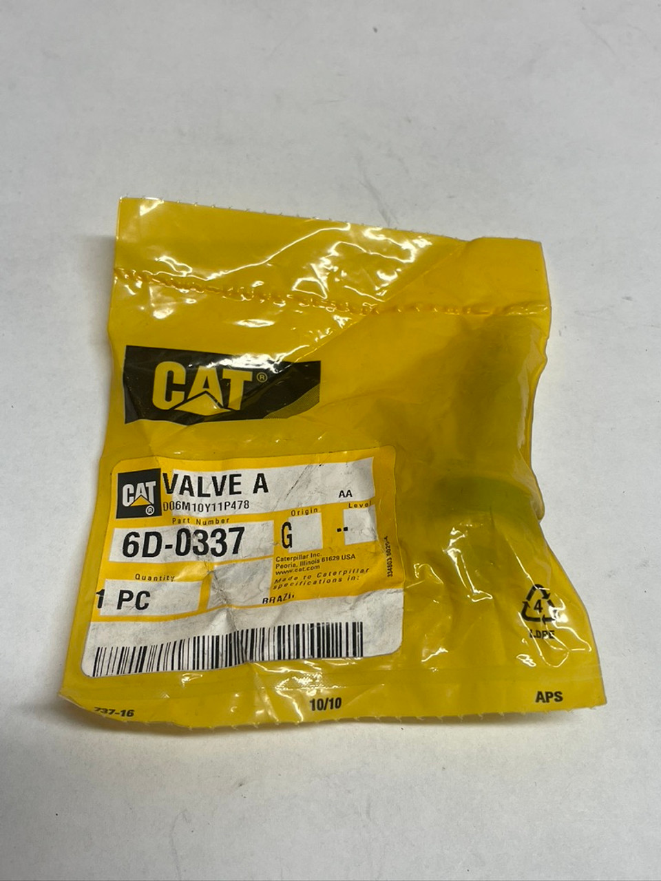 CAT Tire Manifold Valve Group Assembly 6D-0337 Caterpillar
