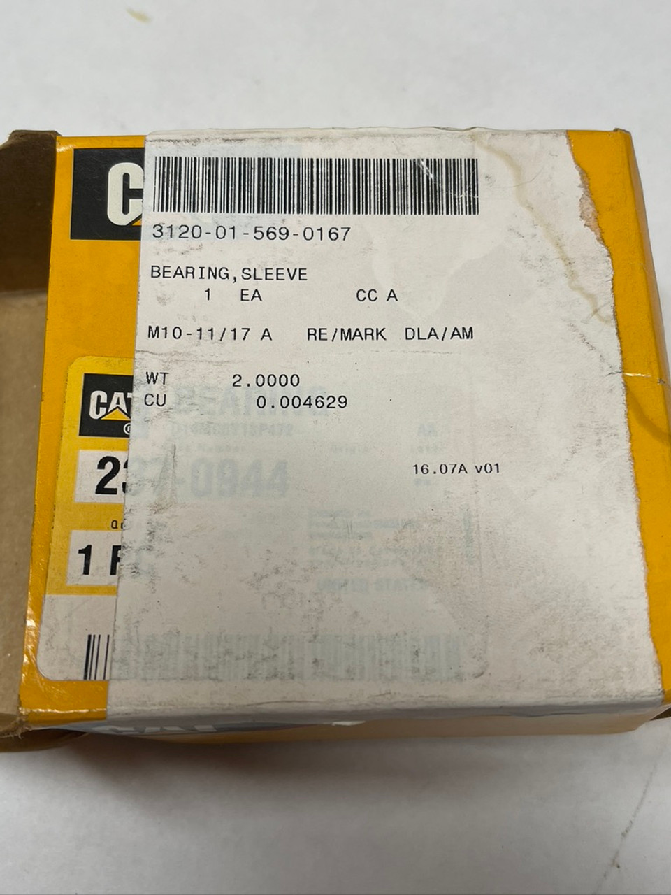 CAT Straight Sleeve Bearing 237-0944 Caterpillar