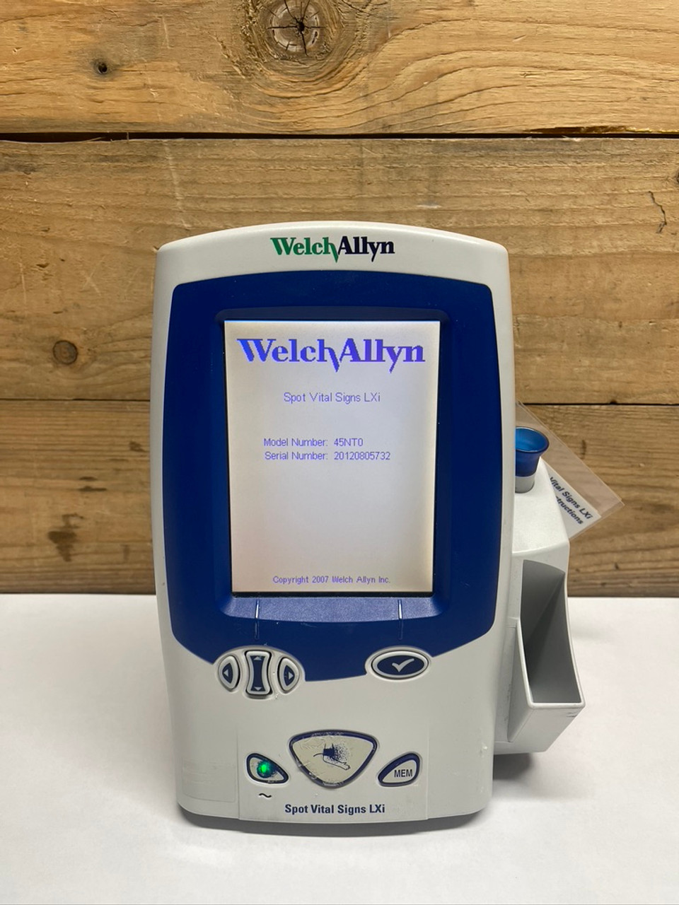Spot Vital Signs LXi Monitor 45NTO Welch Allyn Med