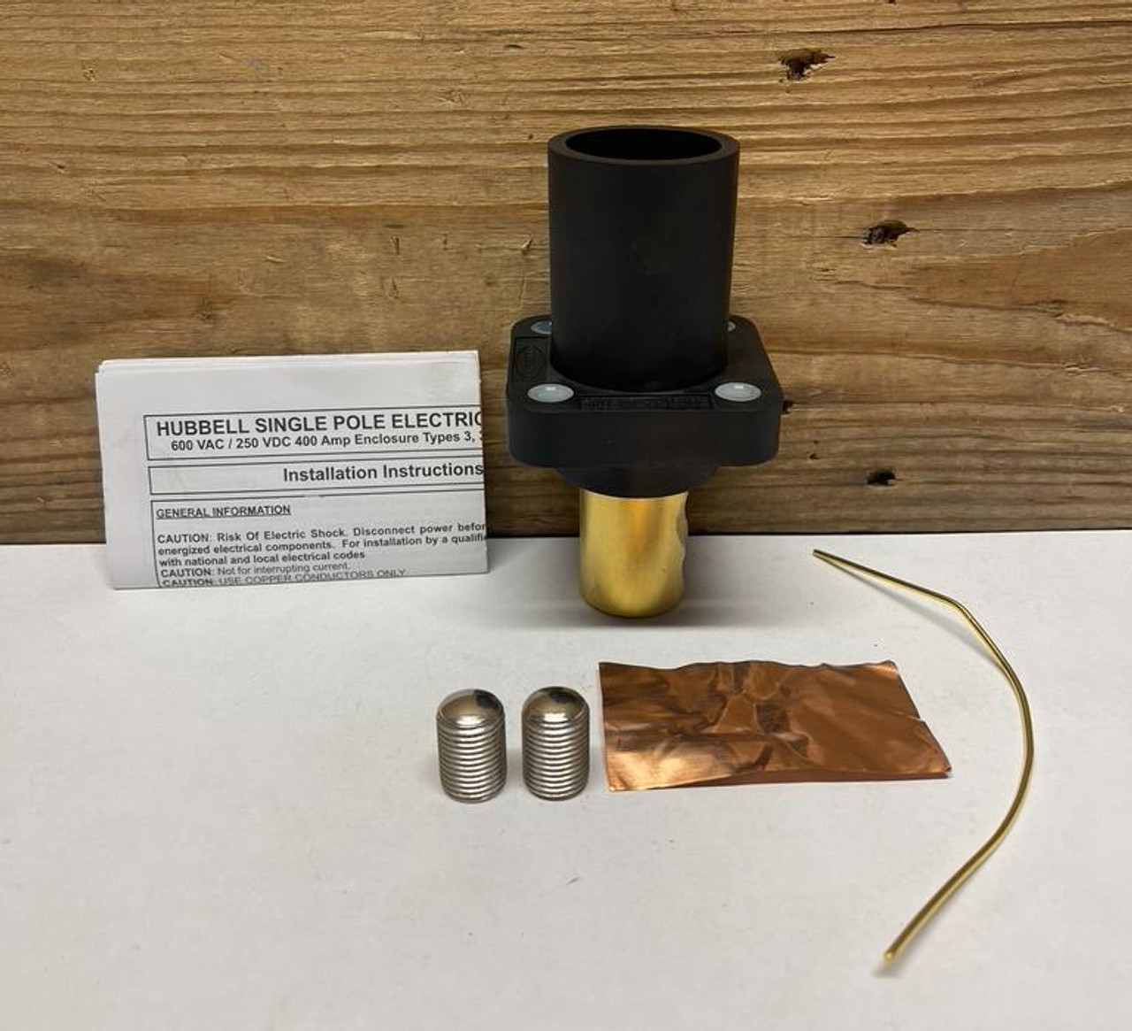 Hubbell SERIES 16 SINGLE POLE DEVICE (CAMLOCK) HBLMRBK STR male Recept BLACK