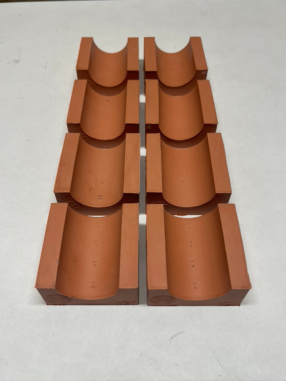 MCT BRATTBERG INSERT BLOCK 60/38 LYCRON, CABLE DIM 1.40-1.55 (8PC LOT) = 4 PAIR