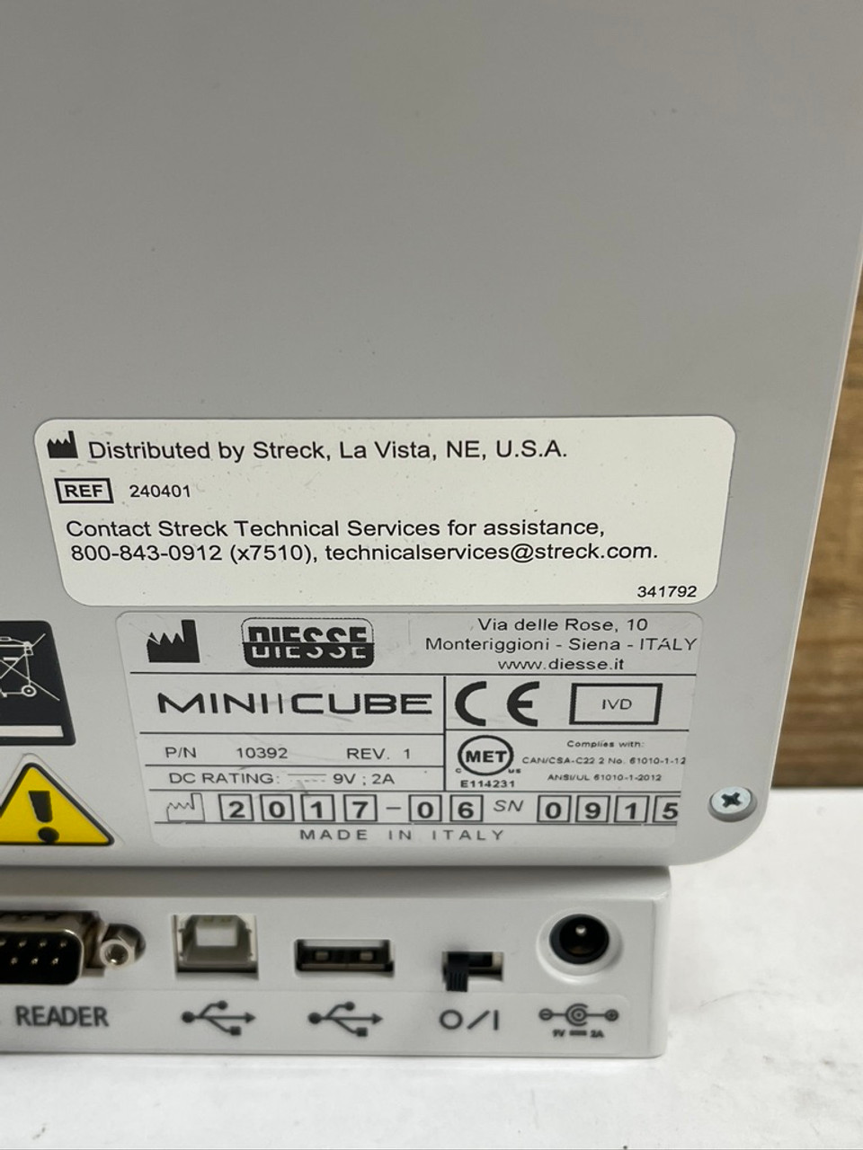 Diesse Mini Cube 10392 Automated ESR Analyzer