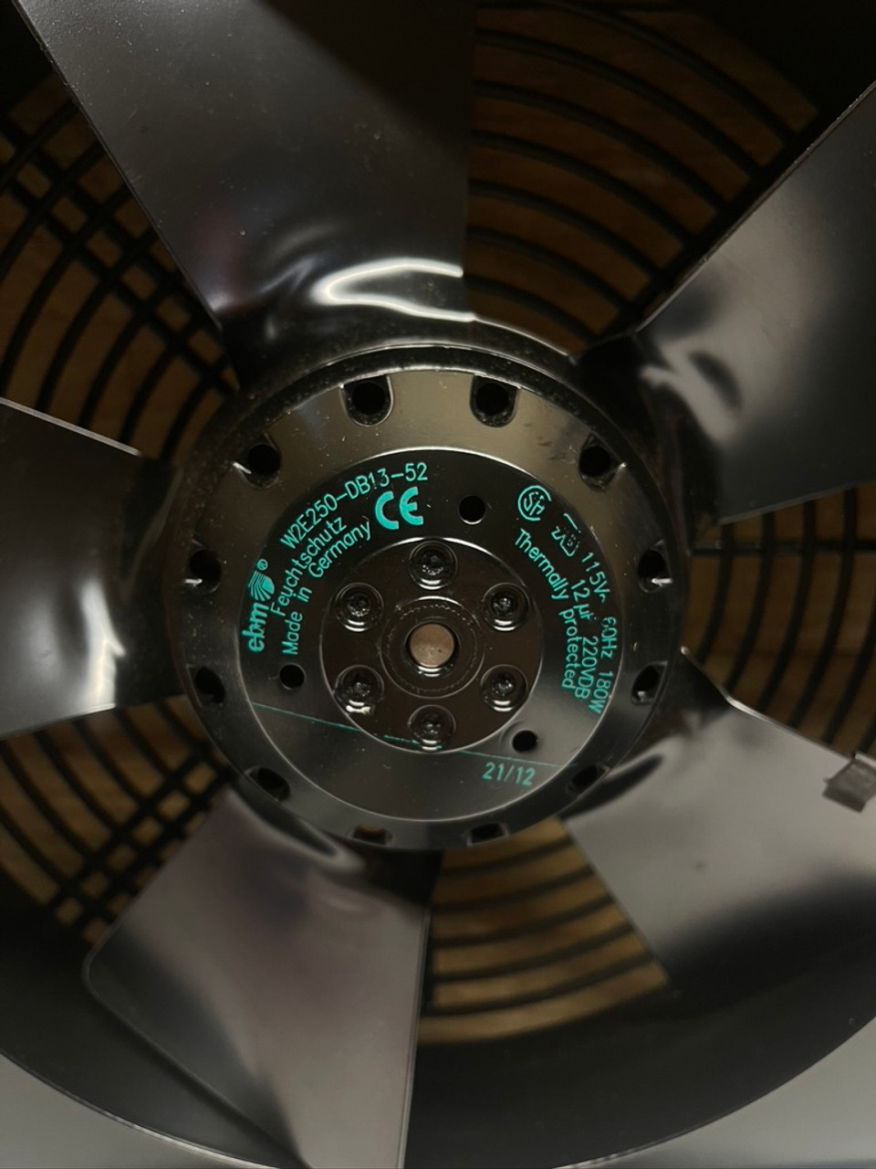 Axial Fan W2E250-DB13-52 EBM Papst 115VAC, 180W, 2650RPM