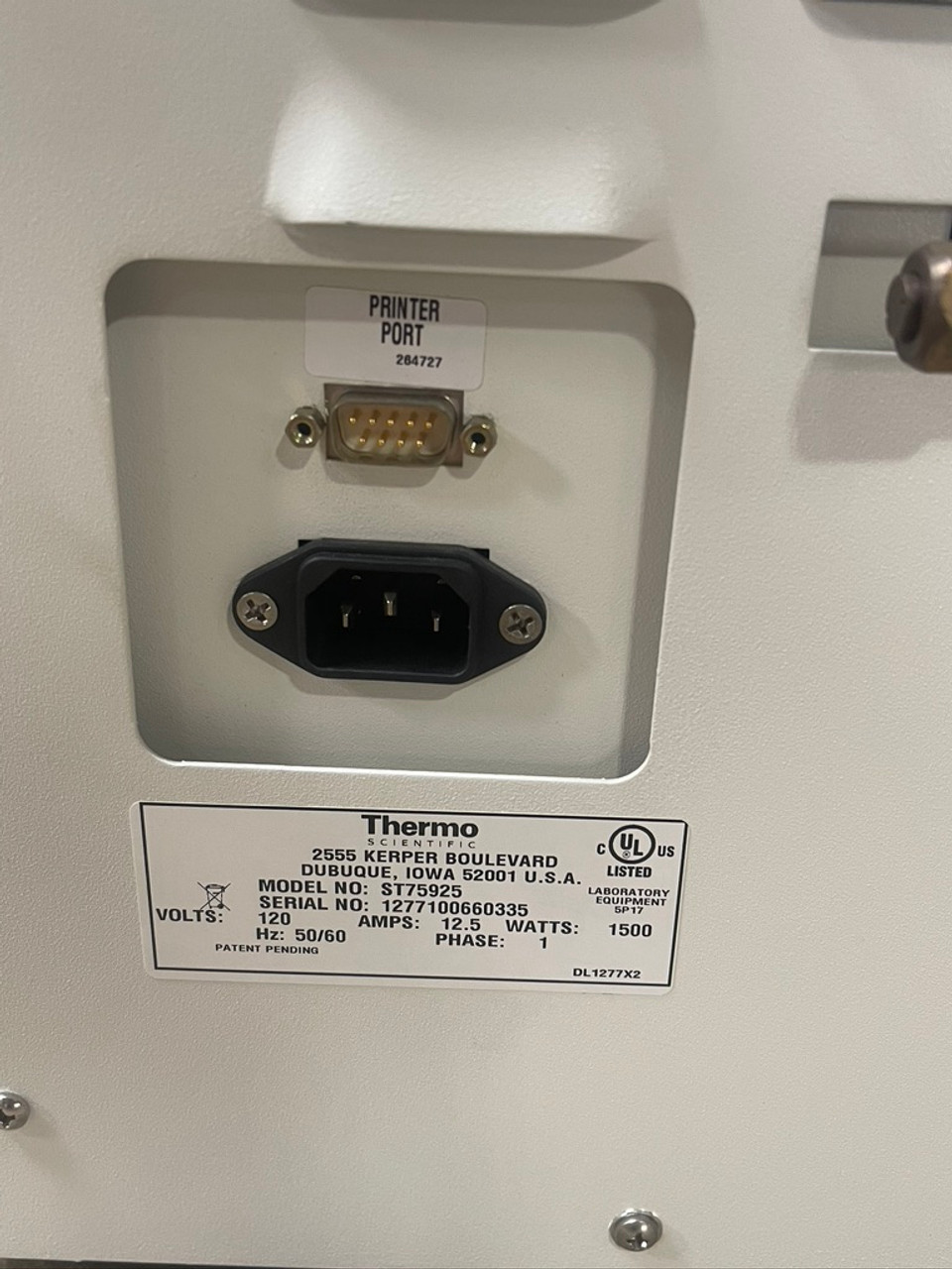 Top Steam Sterilizer ST75925 Thermo Scientific SN:1277100660335