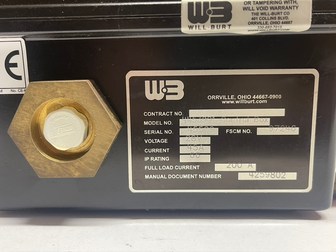 Antenna Elevator Control 4453901 Will-Burt Controller