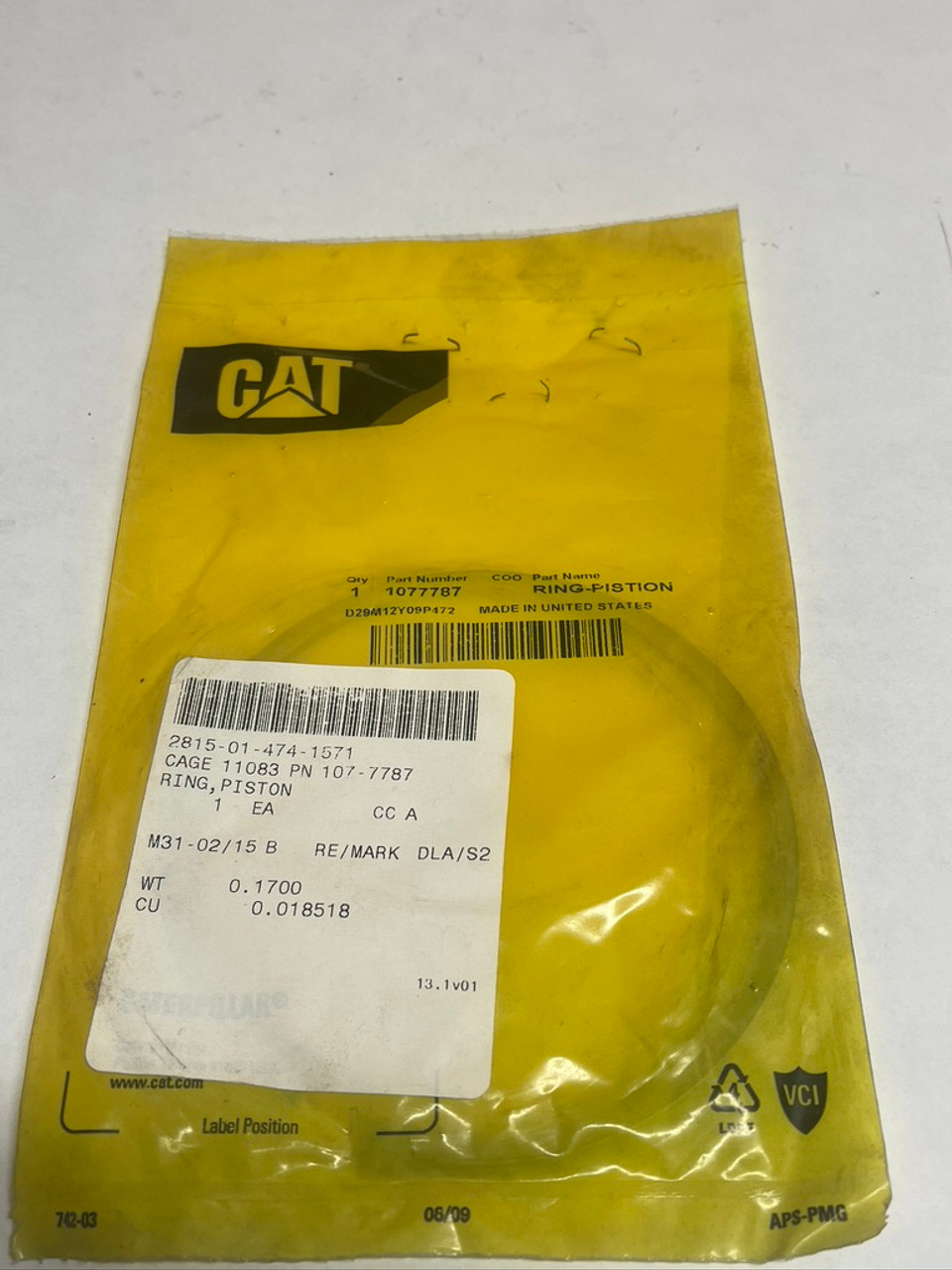 107-7787 RING PISTON (TOP) Suitable For Caterpillar® 1077787