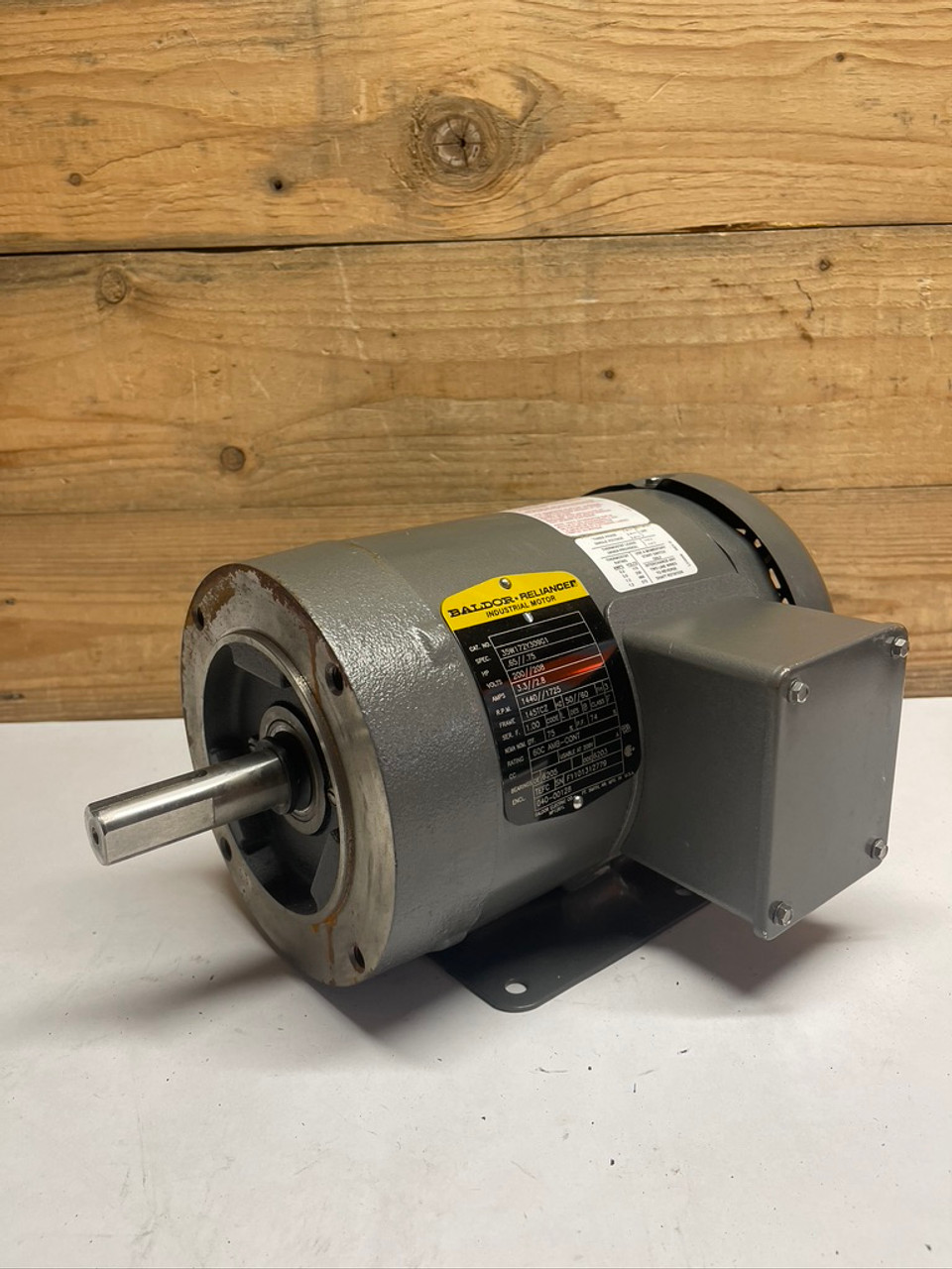 Industrial 3/4 HP Motor 35W172Y309G1 Baldor 3PH 200V