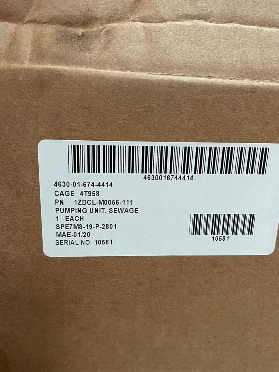 Sewage Pumping Unit 1 DCL-M0056-111 Crane Pumps & Systems