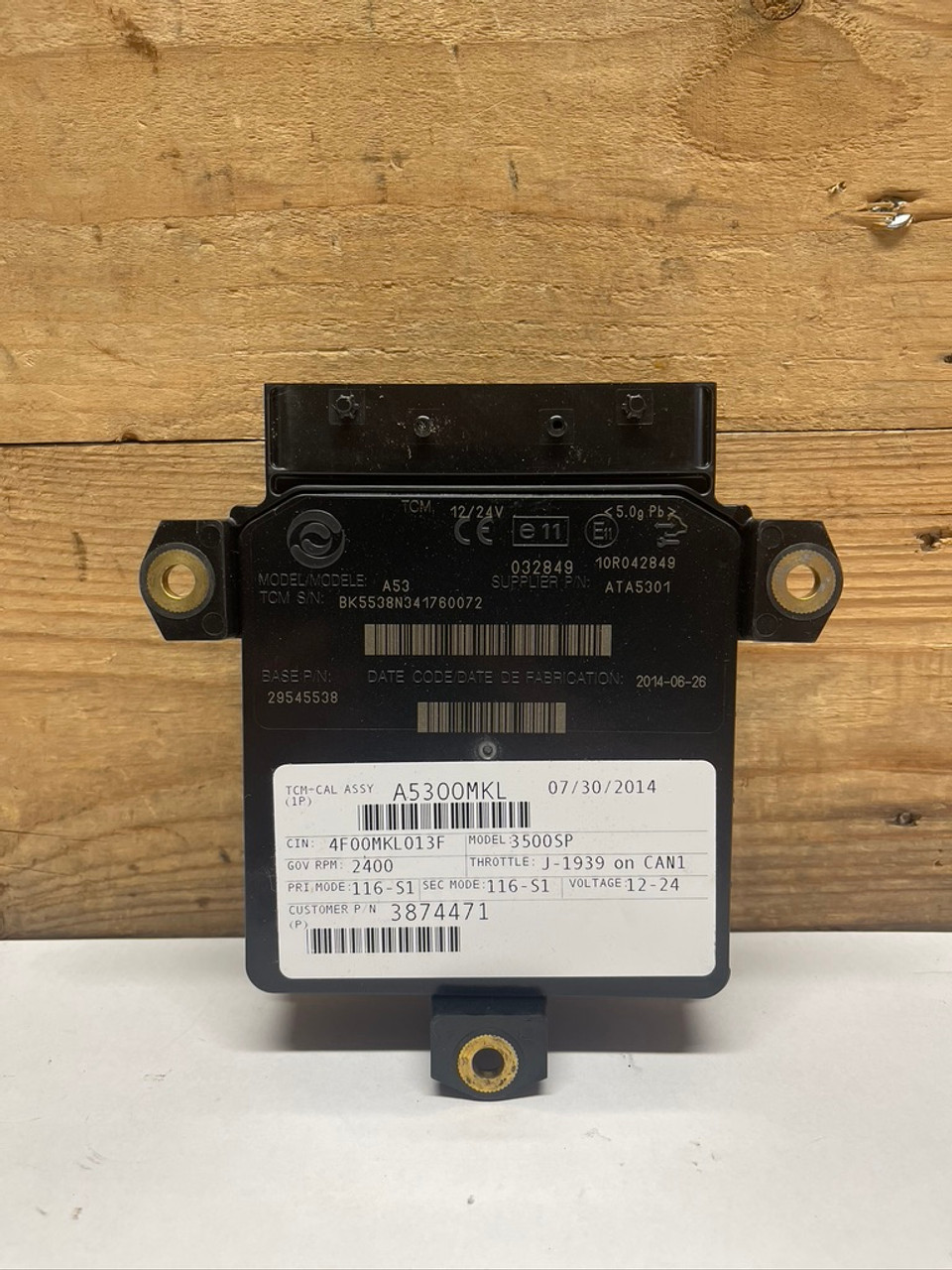 Genuine Transmission Control Module TCM A53 29545538 for Allison 3000 HS