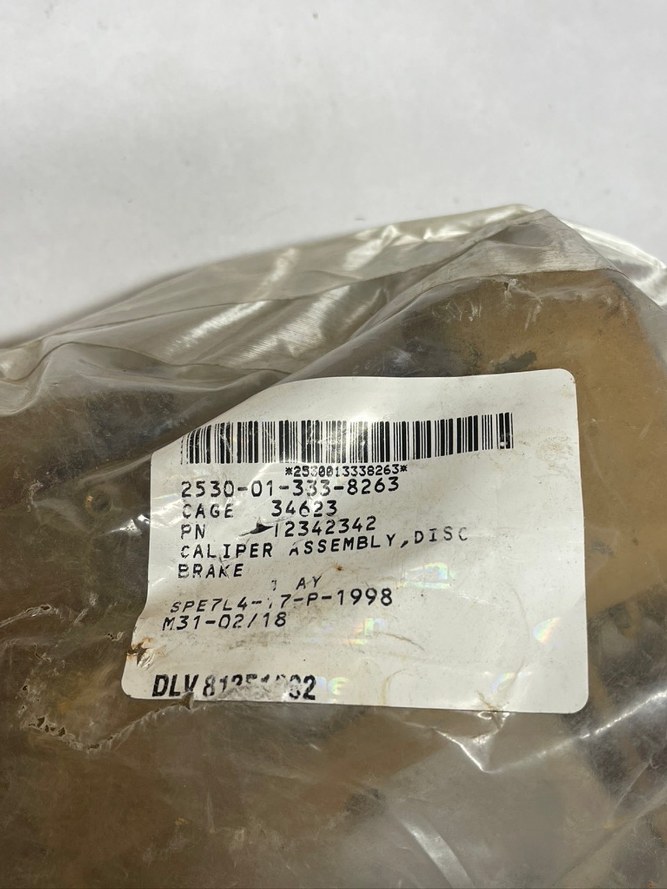 AM General Brake Caliper R/H Rear, Hummer-H1 ; 2530-01-333-8263 12342342