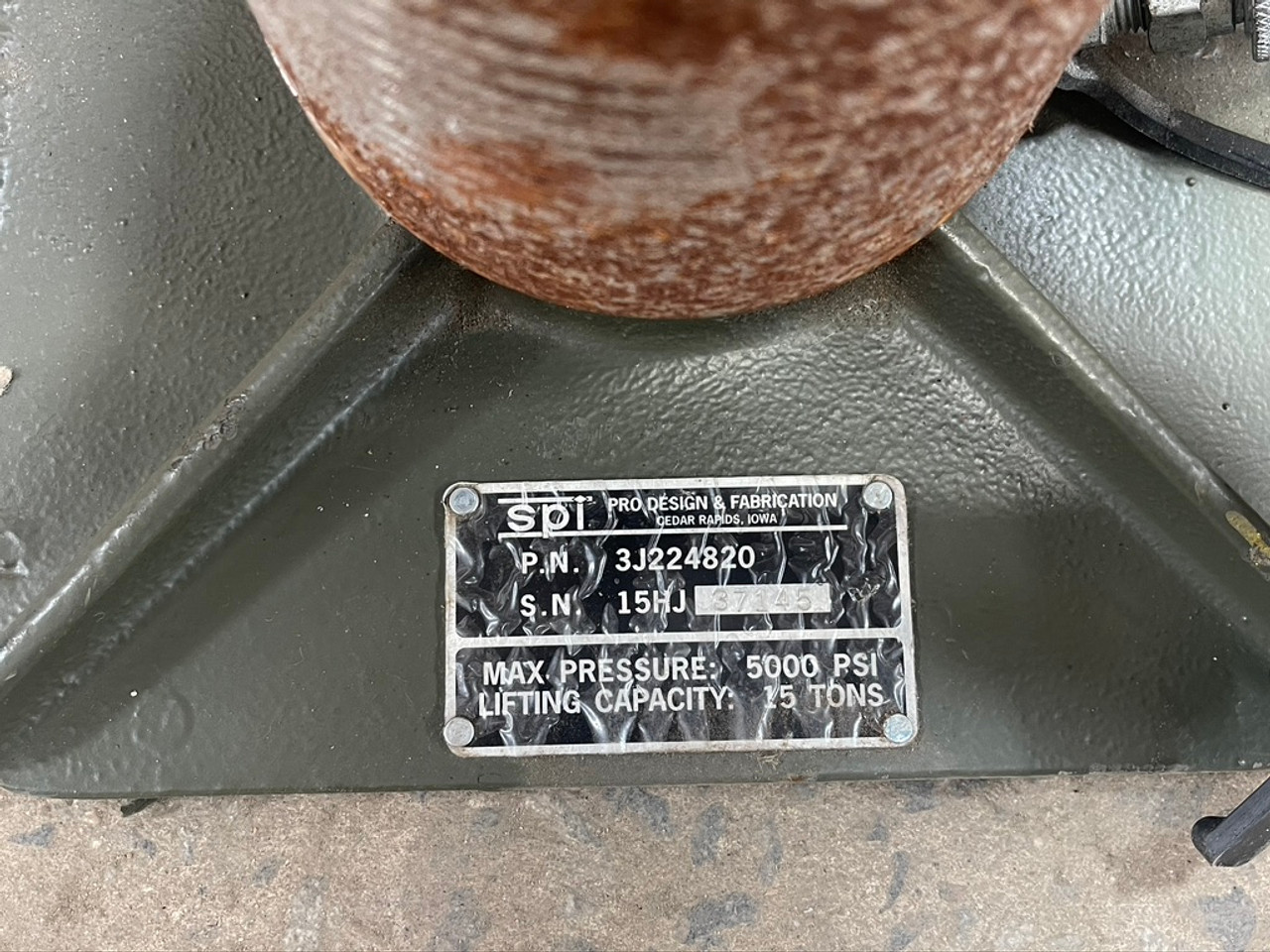 SPI Pump & Jack 3J224820 Hydraulic Jack 15 TON 3P290820 SPI Pump & Jack 3J224820 Hydraulic Jack 15 TON 3P290820
