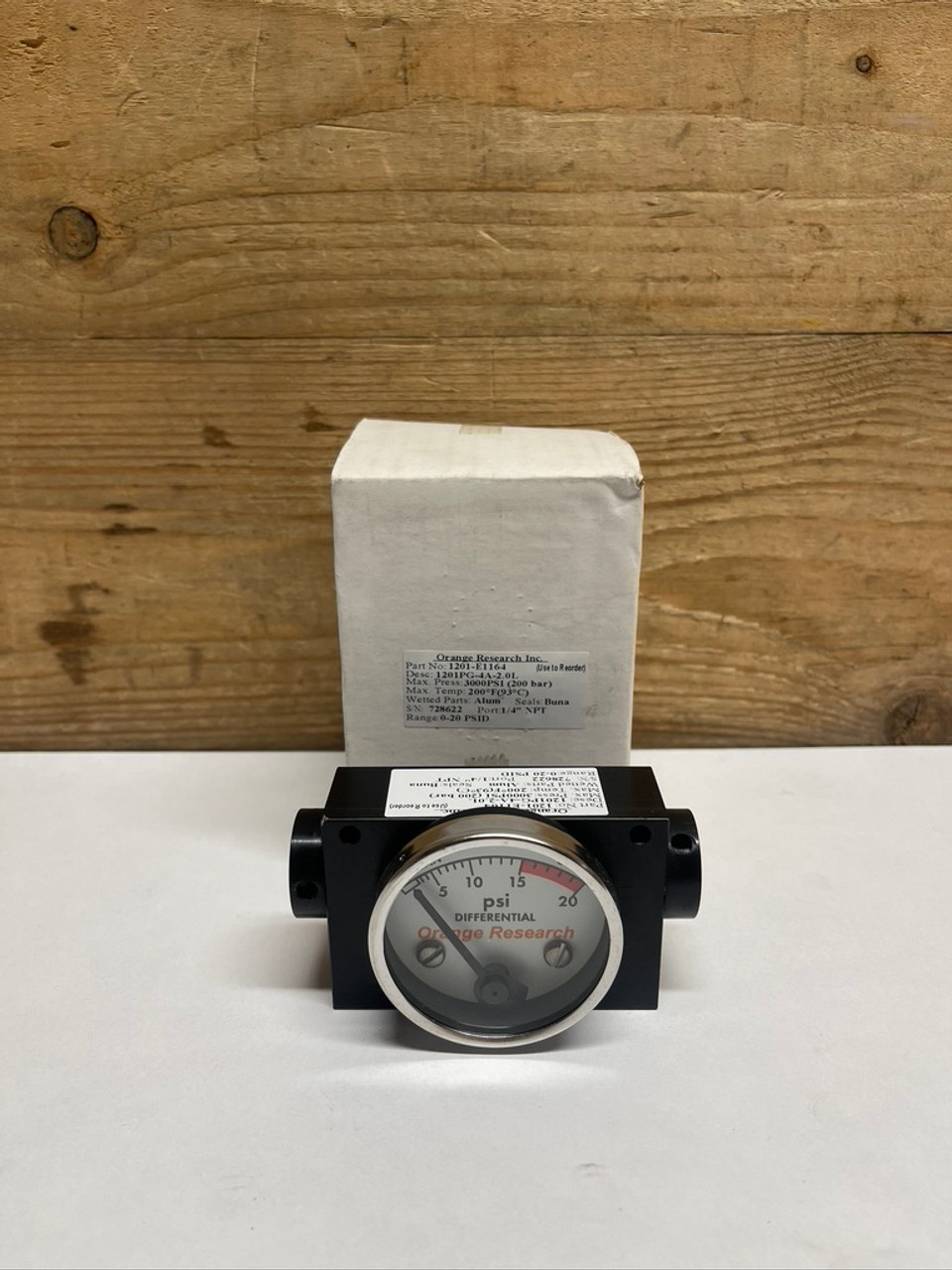 Pressure Indicator 1201PG-4A-2-OL-20 Orange Research Pressure Indicator 1201PG-4A-2-OL-20 Orange Research