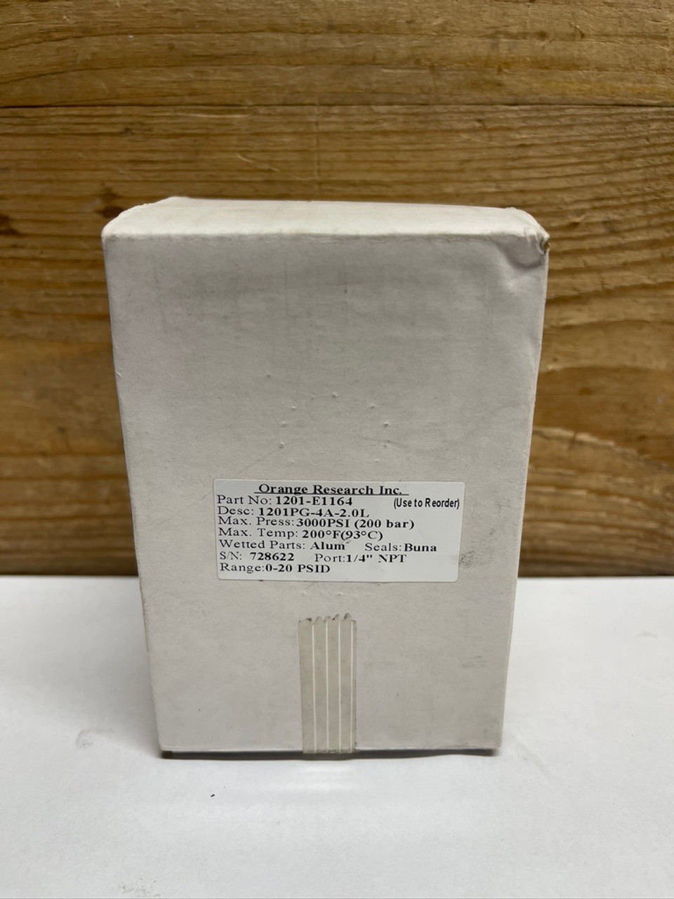 Pressure Indicator 1201PG-4A-2-OL-20 Orange Research