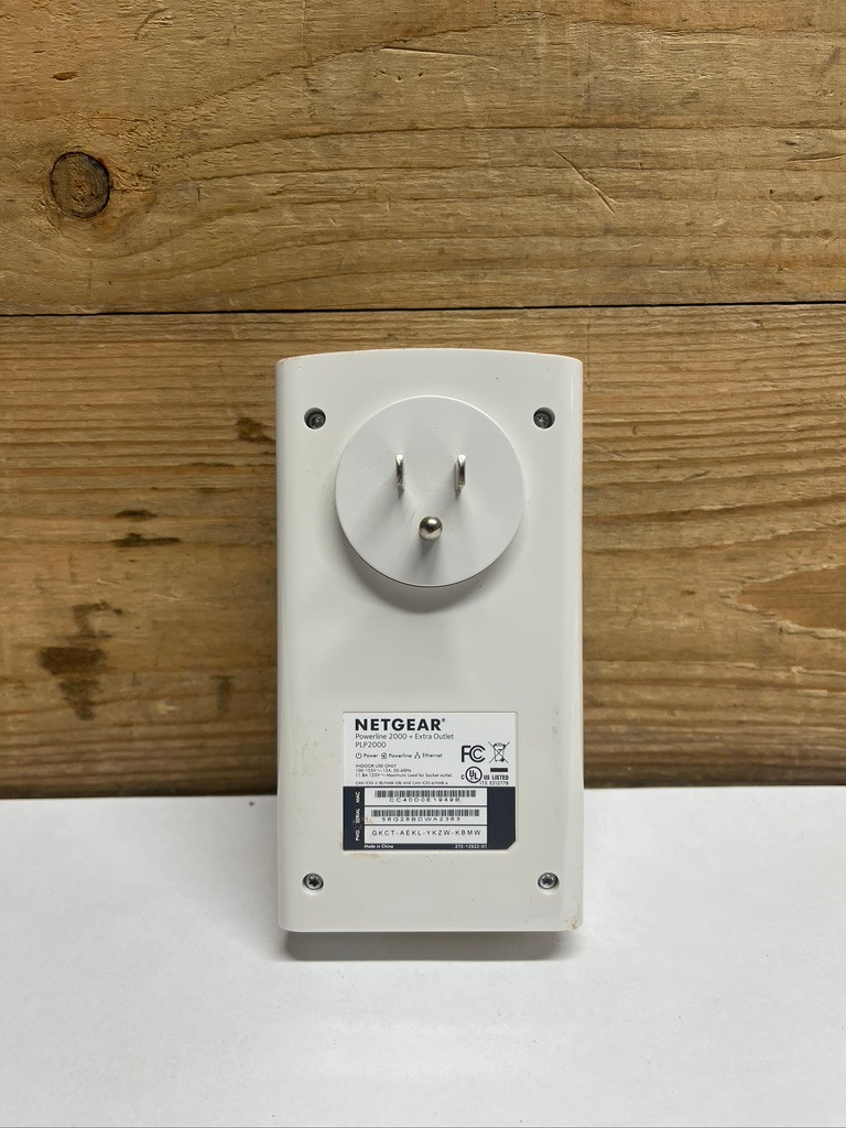 Netgear PLP2000 Powerline Adapter Extender 2000Mbps Wall Plug Extra Outlet