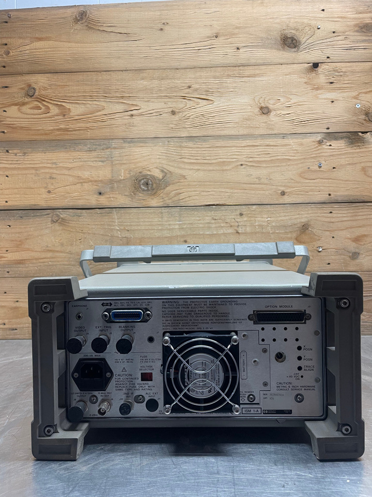 HP 8563A Spectrum Analyzer 9kHz–26.5GHz Hewlett Packard Tested Powers On