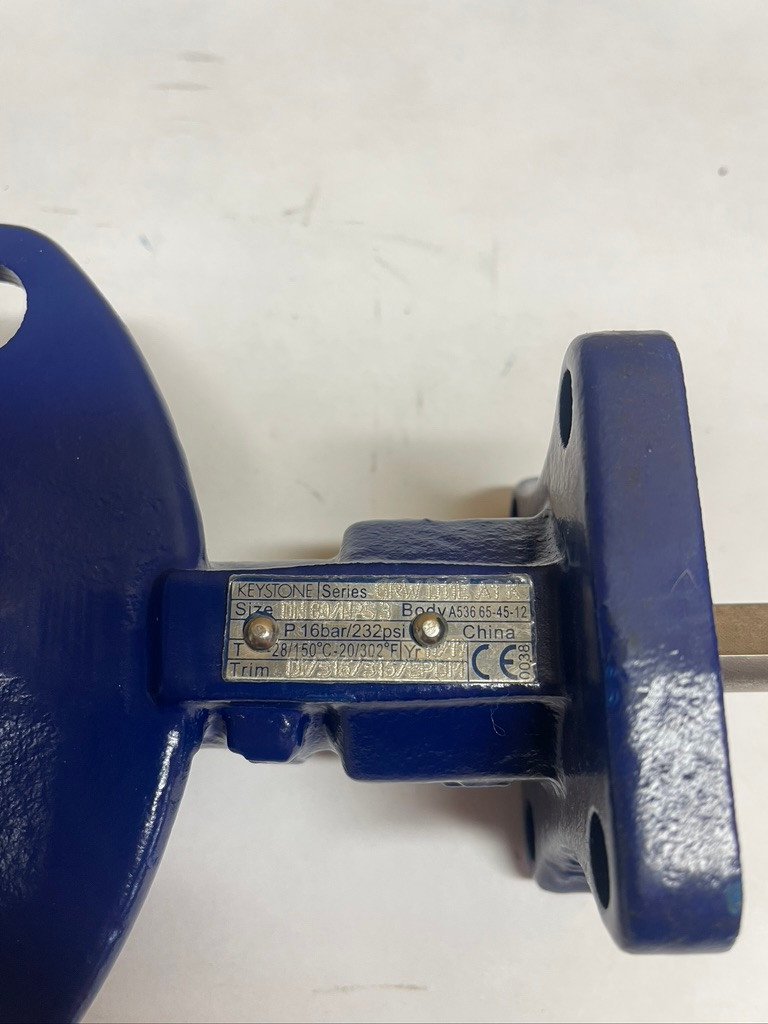 Keystone GRW3D11EA1KB0 Butterfly Valve Industrial Flow Control Valve