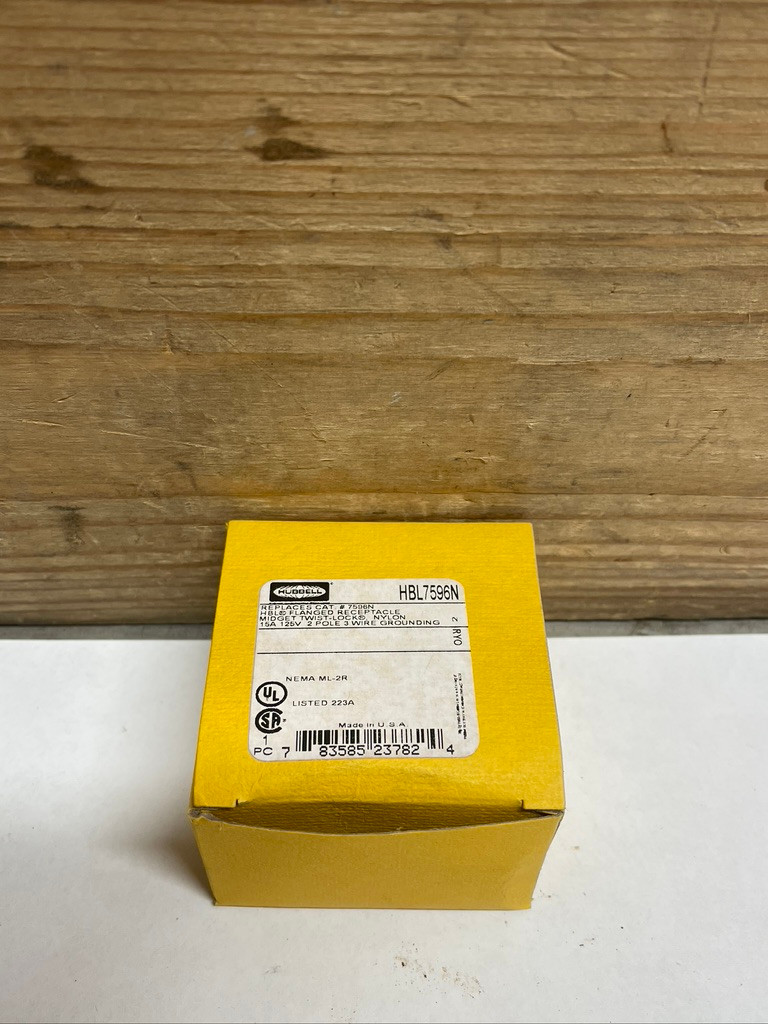 Hubbell HBL7596N Midget ML-2R Flanged Receptacle Connector NSN 5935-01-269-5994