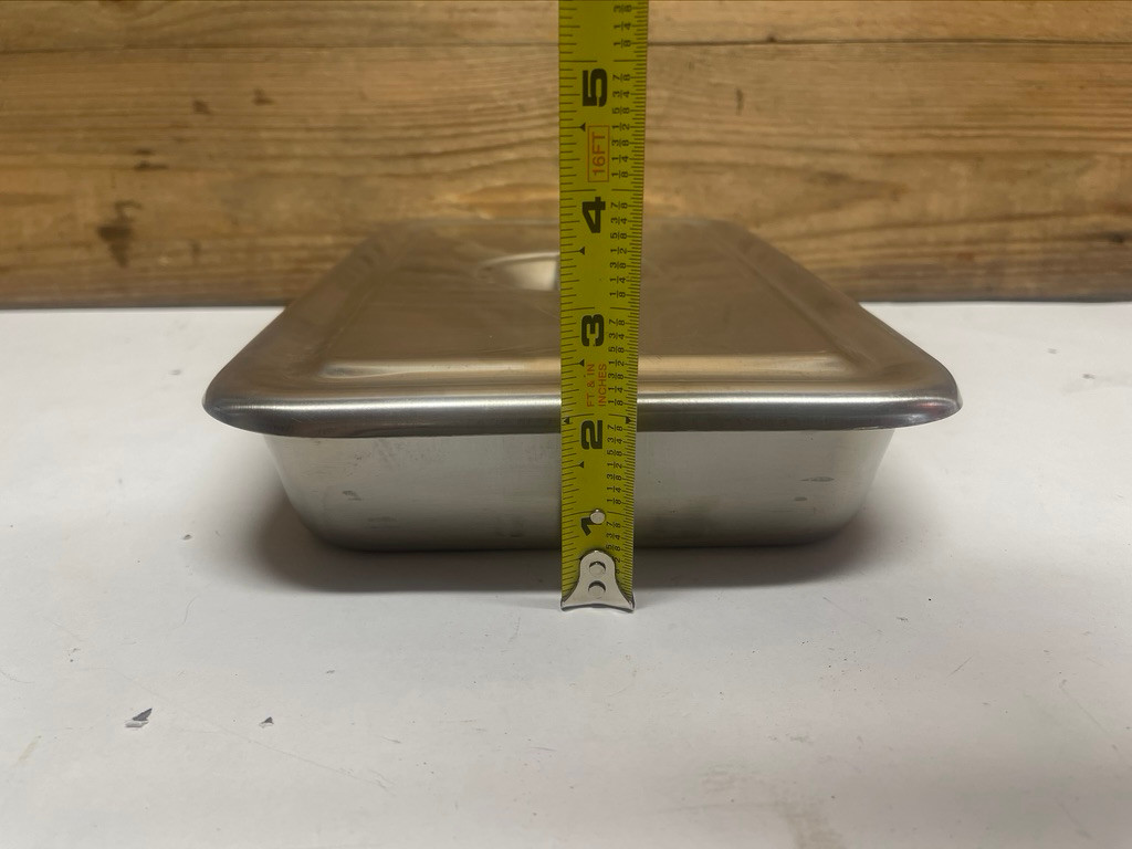 Vollrath Stainless Steel Sterilization Tray 12" x 7.5" x 2" Medical Instrument Tray