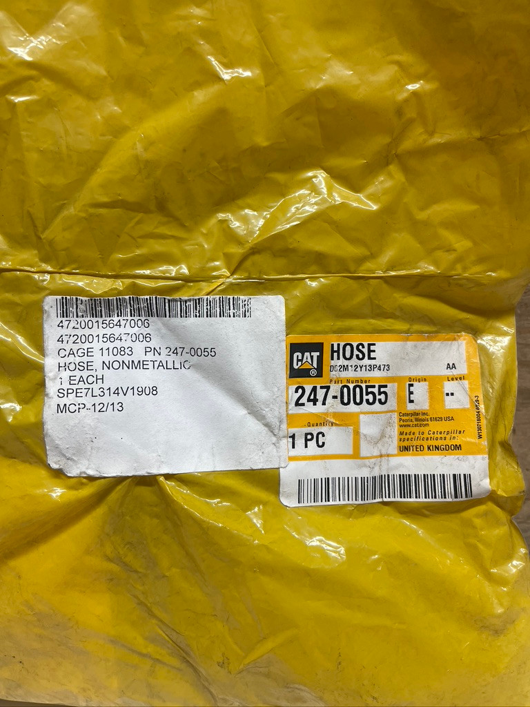 Caterpillar CAT 247-0055 Coolant Hose 24.40mm OEM C15 Diesel Truck Engine