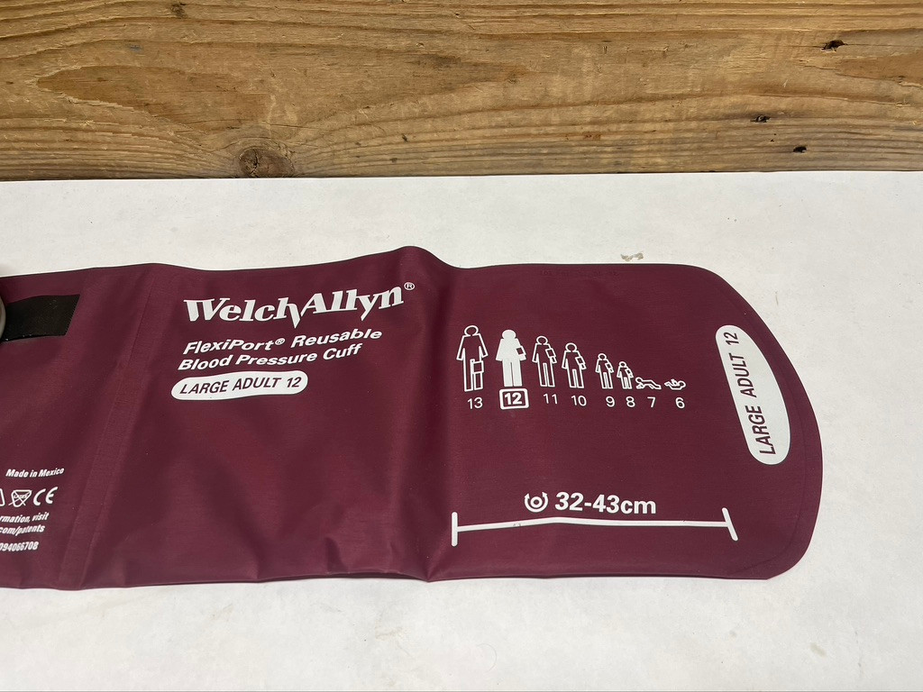Welch Allyn FlexiPort REUSE-12 Large Adult Blood Pressure Cuff 32-43cm