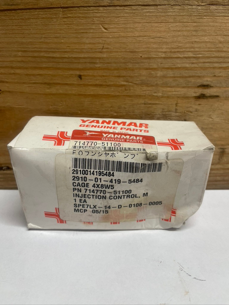 Yanmar 714770-51100 Fuel Injector Pump Assembly