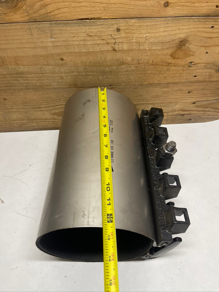 Ford F1-696-125 6" Pipe Repair Clamp 6.56-6.96" OD 12.5" Stainless
