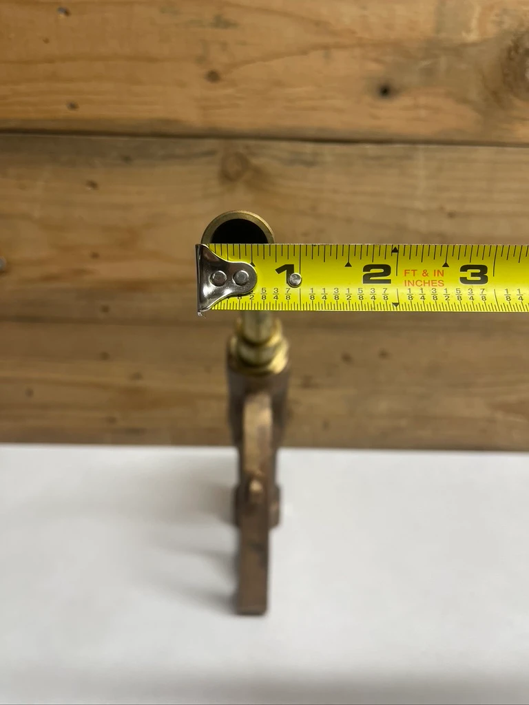 Morrison Bros Dubuque 300 Brass Manual Fuel Hose Nozzle Gas Pump Vintage