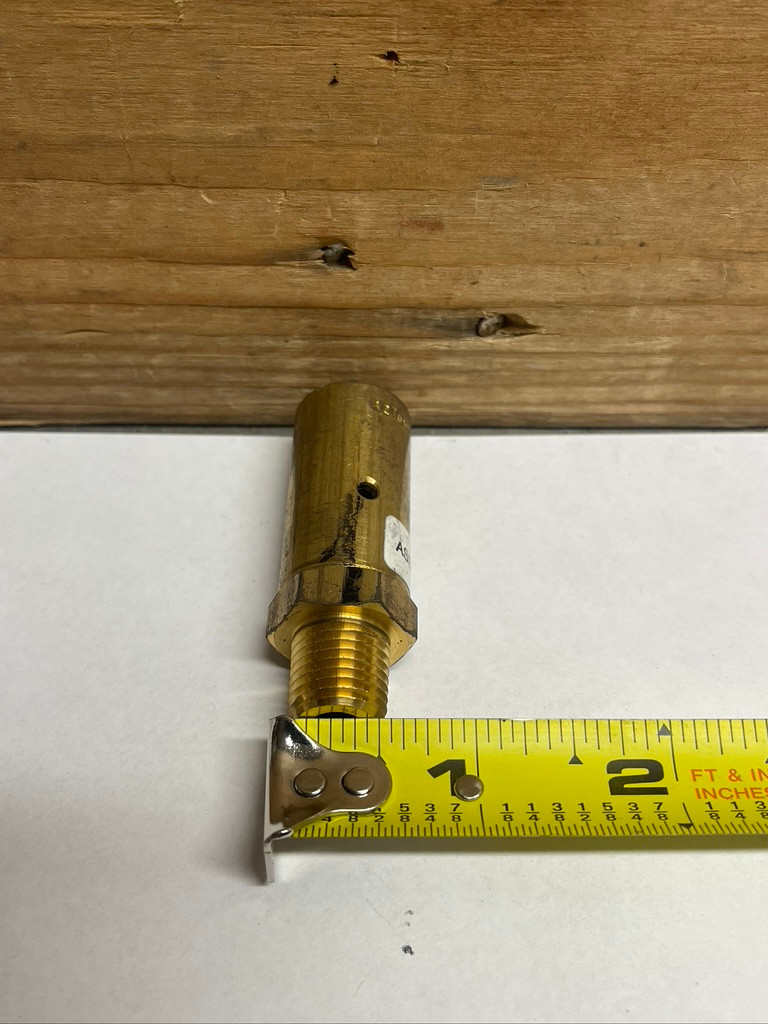 CAT Caterpillar 6B-9664 1/4" NPTF Air Tank Pressure Relief Valve Brass OEM