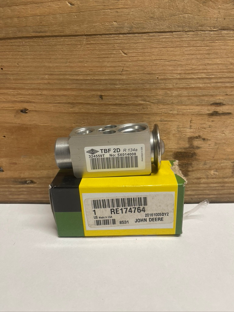 John Deere RE174764 A/C Expansion Valve RE283957 Tractor Backhoe Loader OEM