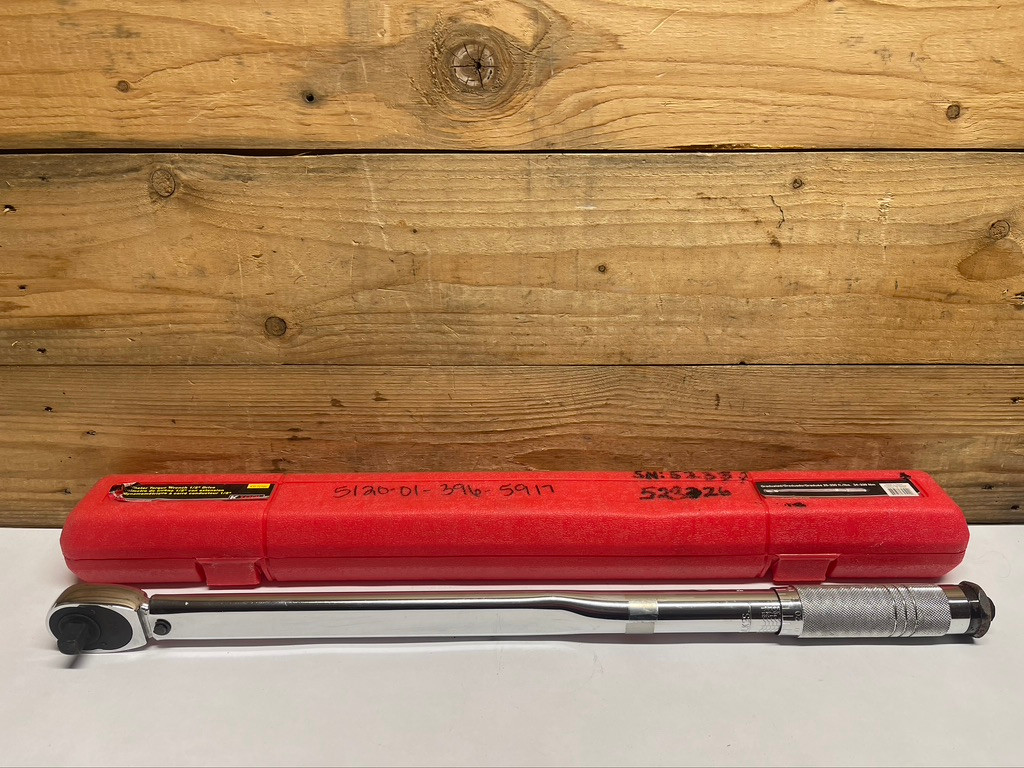 K Tool KTI-72102 1/2" Drive Micrometer Click Torque Wrench 25-250 ft-lb