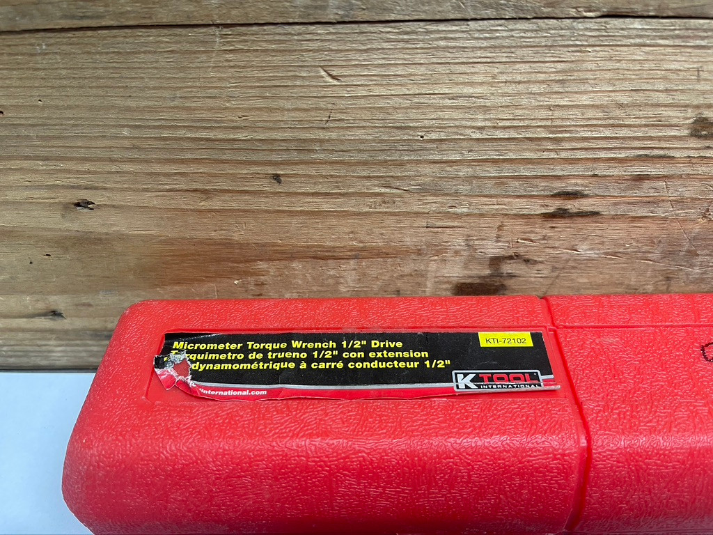 K Tool KTI-72102 1/2" Drive Micrometer Click Torque Wrench 25-250 ft-lb
