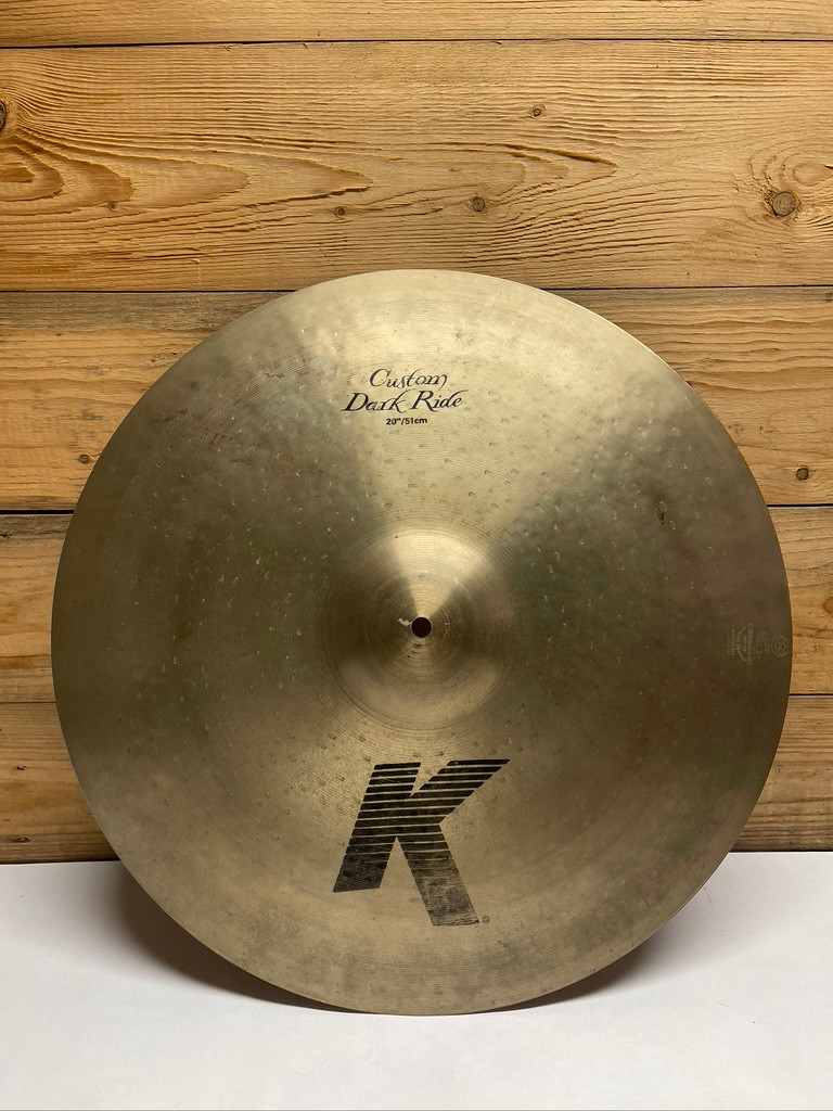 Zildjian K0965 20" K Custom Dark Ride Cymbal B20 Bronze Medium Thin