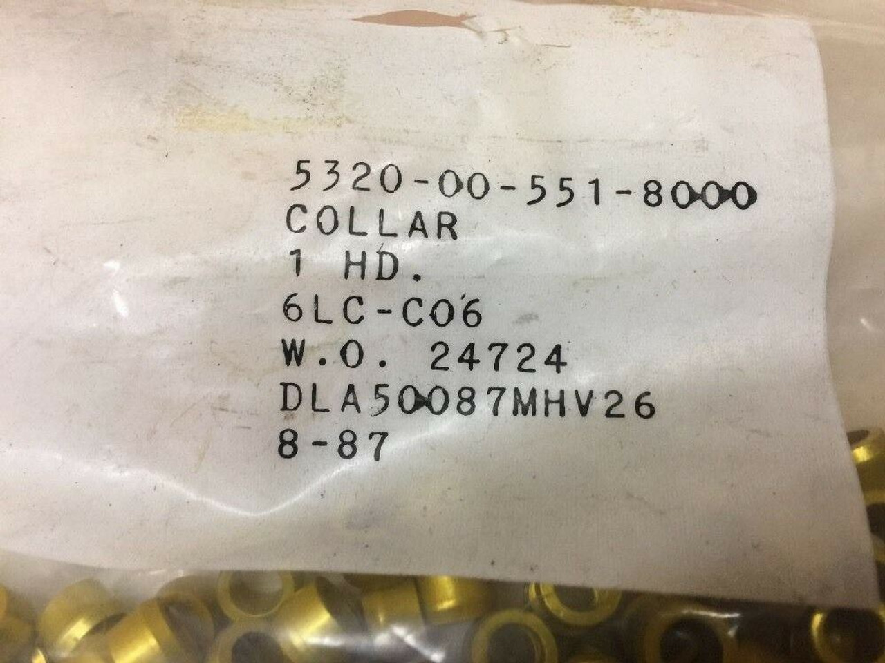 Gold Pin-Rivet Collar 6LC-C6 Huck Lot of 100